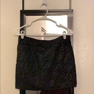 Black zebra skirt